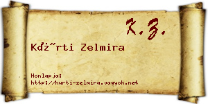 Kürti Zelmira névjegykártya